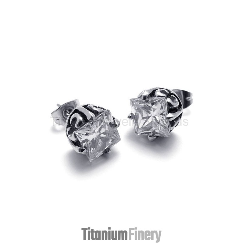 Retro Bud Titanium Earrings Retro Bud Titanium Earrings