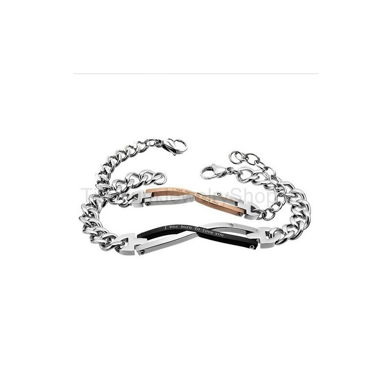 I Was Born To Love You Titanium Lovers Bracelets I Was Born To Love You Titanium Lovers Bracelets