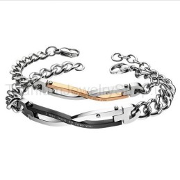 I Was Born To Love You Titanium Lovers Bracelets
