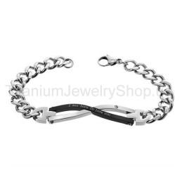 I Was Born To Love You Titanium Lovers Bracelets