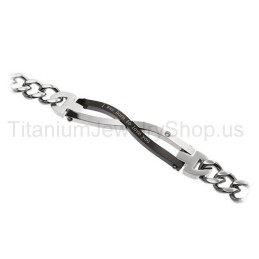 I Was Born To Love You Titanium Lovers Bracelets