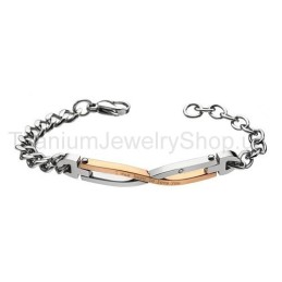 I Was Born To Love You Titanium Lovers Bracelets
