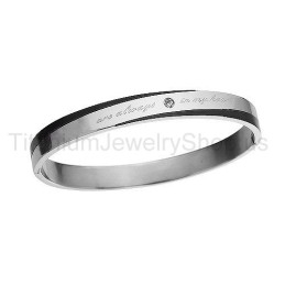 You Are Alwarys In My Heart Titanium Lovers Bracelets