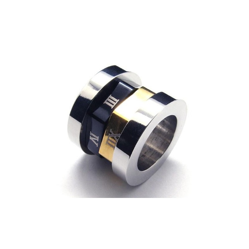 Roman No. Spinner Titanium Steel Necklace Pendant(Free Chain) Roman No. Spinner Titanium Steel Necklace Pendant(Free Chain)