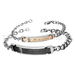 The Only One Forever Titanium Lovers Bracelets
