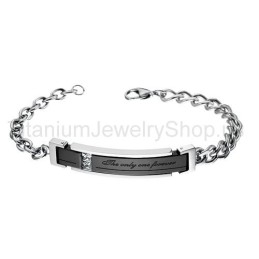 The Only One Forever Titanium Lovers Bracelets
