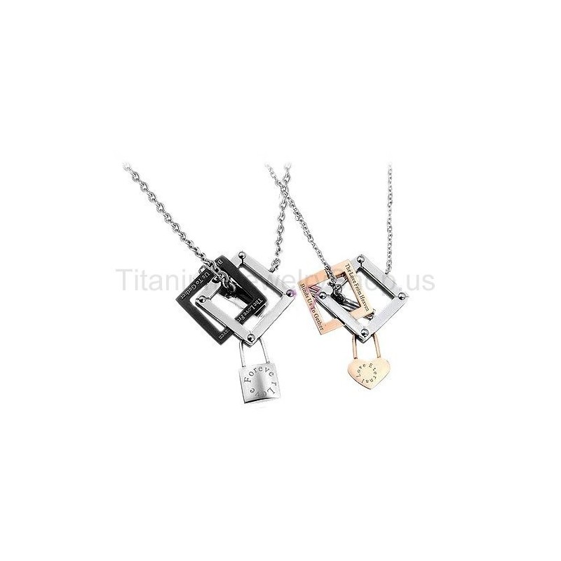 Love Forever Titanium Lovers Pendants Love Forever Titanium Lovers Pendants