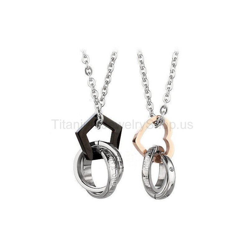 Three Circles Titanium Lovers Pendants Three Circles Titanium Lovers Pendants