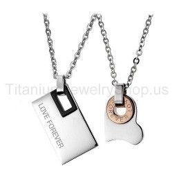 Love Forever Titanium Lovers Pendants
