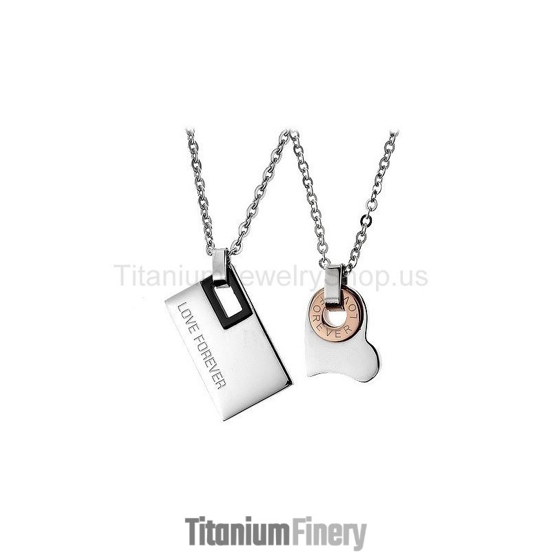 Love Forever Titanium Lovers Pendants Love Forever Titanium Lovers Pendants