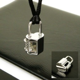 Cool Man Love Lock Pure Titanium Pendant Necklace