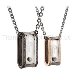 Love Titanium Lovers Pendants
