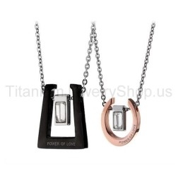 Power Of Love Titanium Lovers Pendants