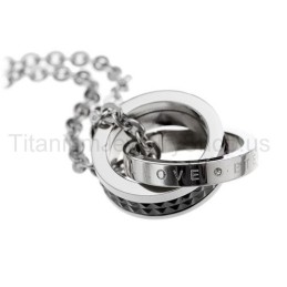Eternal Love Titanium Lovers Pendants