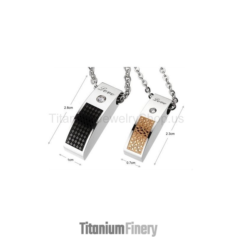 Love Titanium Lovers Pendants Love Titanium Lovers Pendants