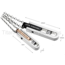 Love Forever Titanium Lovers Pendants
