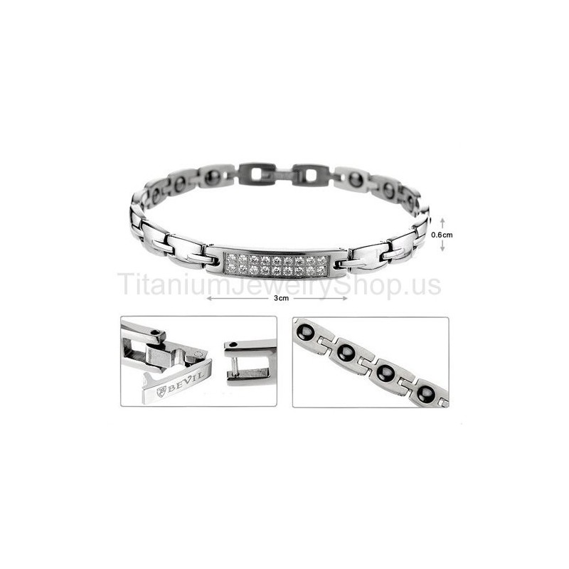7 Inches Womens Titanium Bracelet 7 Inches Womens Titanium Bracelet