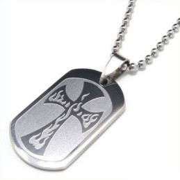 Cool Man Cross Pure Titanium Necklace Pendant