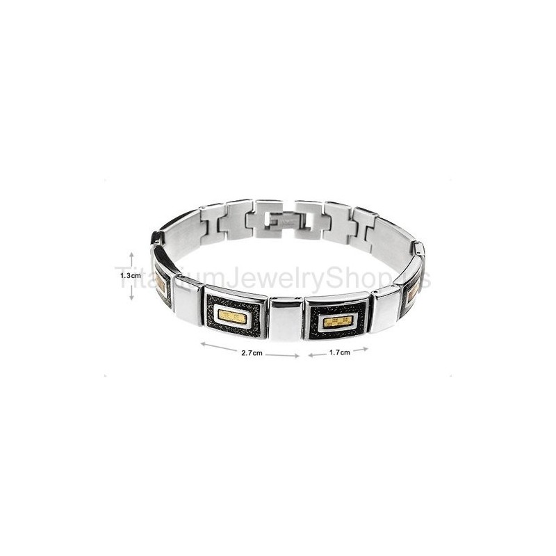 8.5 Inches Mens Titanium Bracelet 8.5 Inches Mens Titanium Bracelet