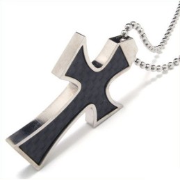 Man High Quality Wing Cross Pure Titanium Necklace Pendant