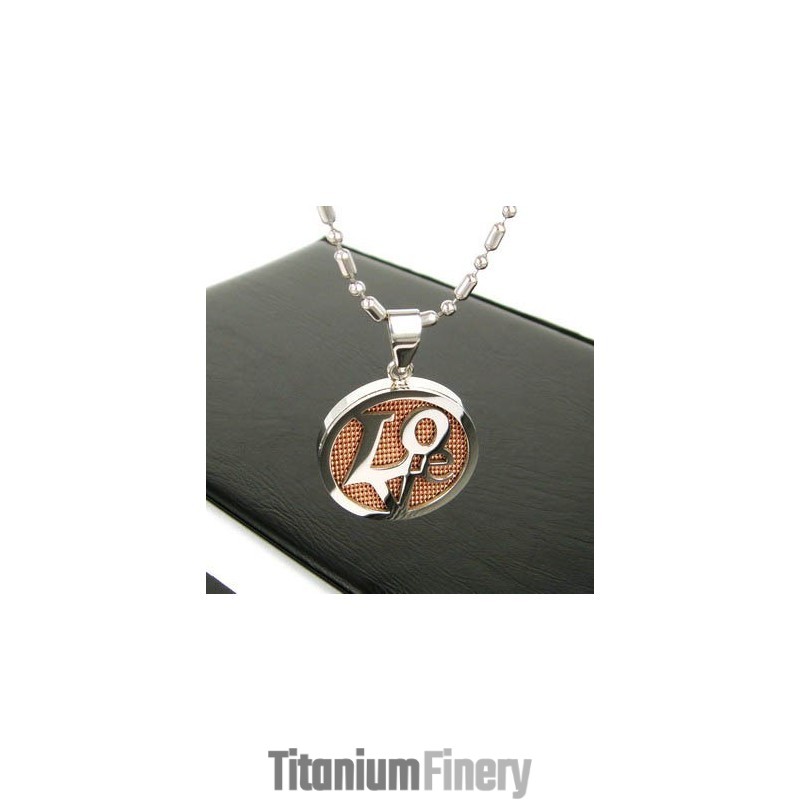 Sutra Man Rose Gold Love Pure Titanium Necklace Pendant Gift Sutra Man Rose Gold Love Pure Titanium Necklace Pendant Gift