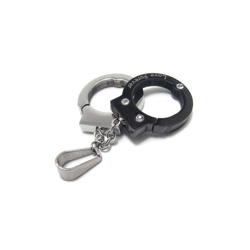 Noble Man Love Handcuff Pure Titanium Necklace Pendant