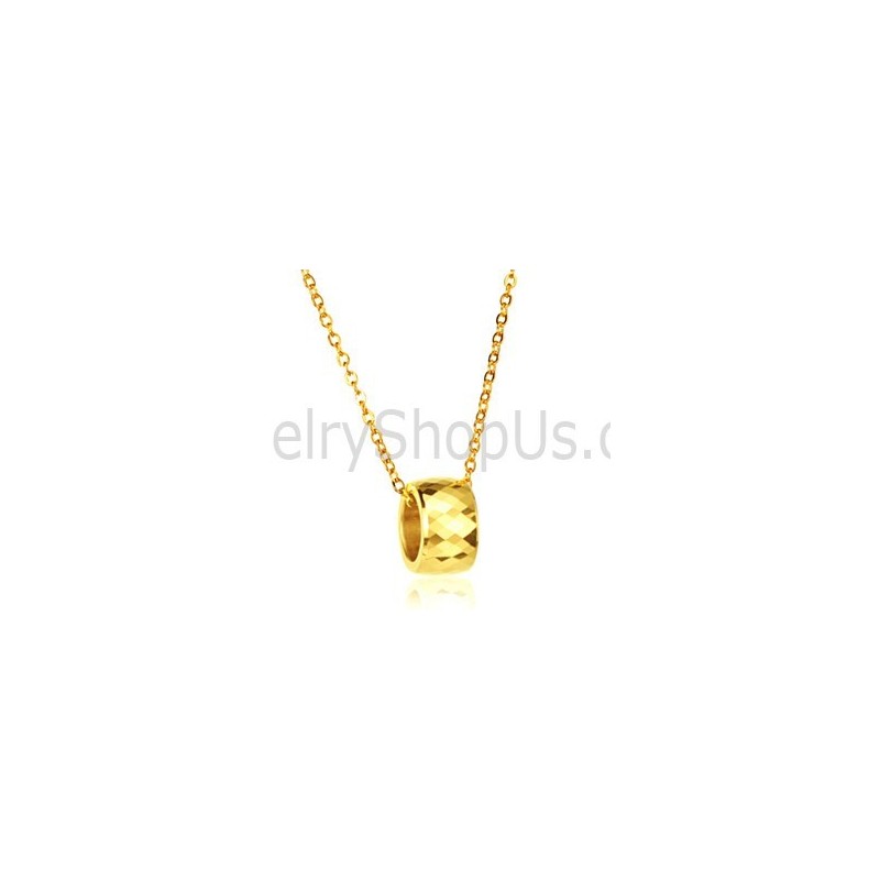 Gold Tungsten High Polish Pendant Wx734 Gold Tungsten High Polish Pendant Wx734