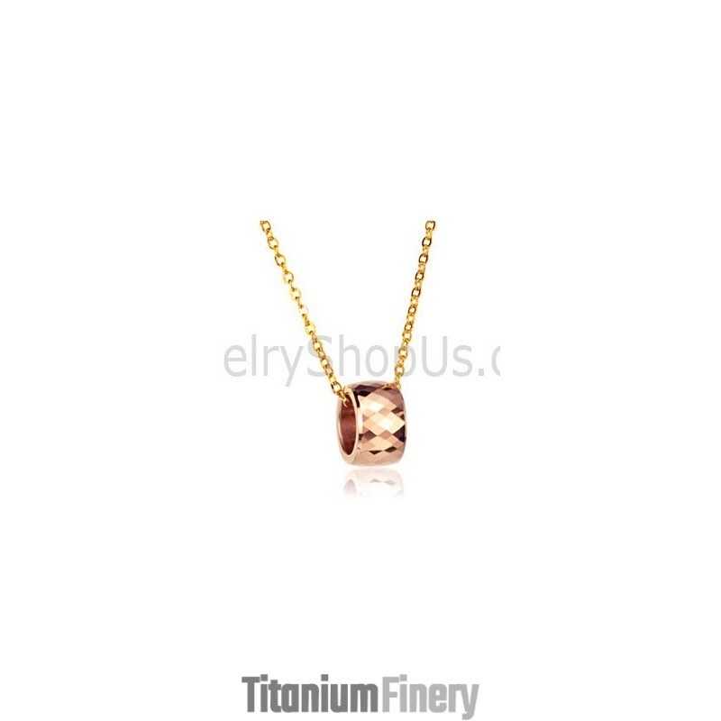 Rose-Gold Tungsten Intricate Multifaceted Design Pendant Gx735 Rose-Gold Tungsten Intricate Multifaceted Design Pendant Gx735