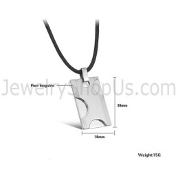 Tungsten Silver Pendant C639