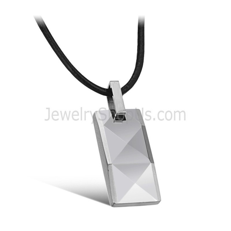 Tungsten Silver Intricate Multifaceted Design Pendant C630 Tungsten Silver Intricate Multifaceted Design Pendant C630