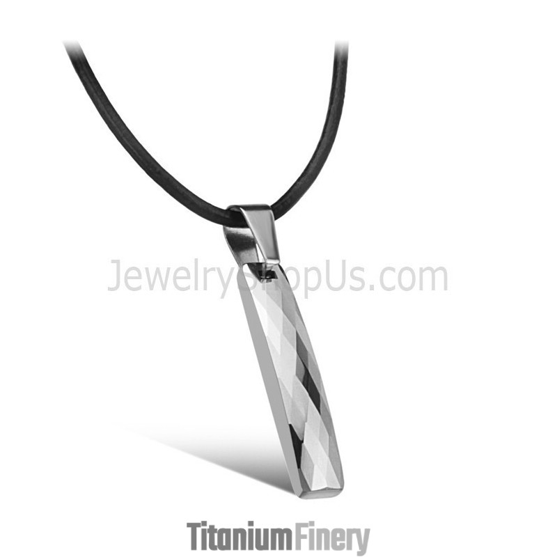 Rectangle Tungsten High Polish Men's Pendant C631 Rectangle Tungsten High Polish Men's Pendant C631