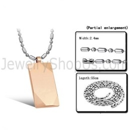 Rose-Gold Tungsten High Polish Pendant C638
