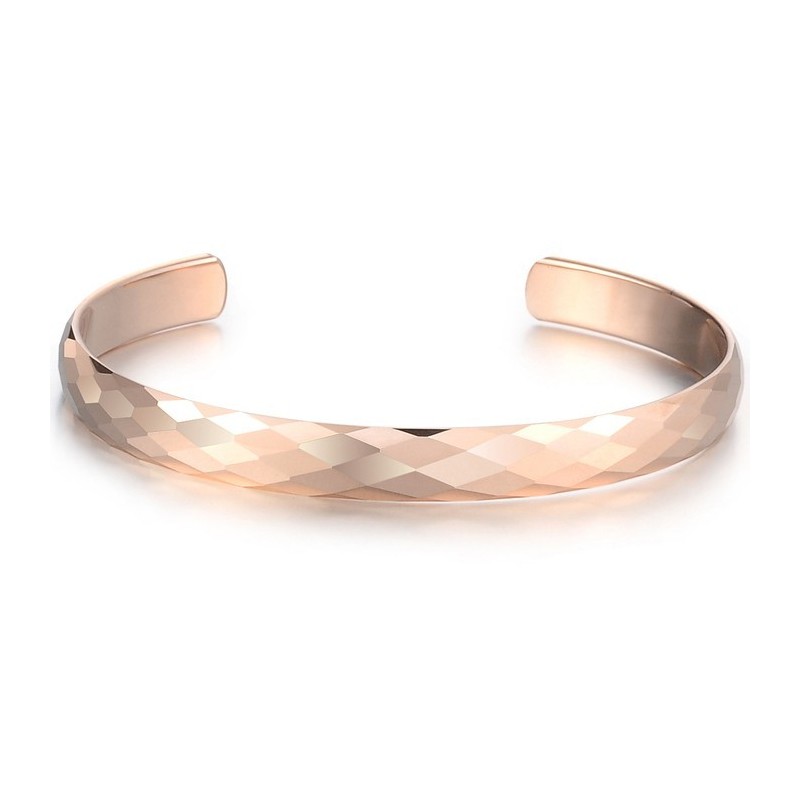Tungsten Rose Gold High Polish Bangle C895