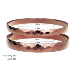 Tungsten High Polish Rose Gold Bracelet Couple Bangles C889