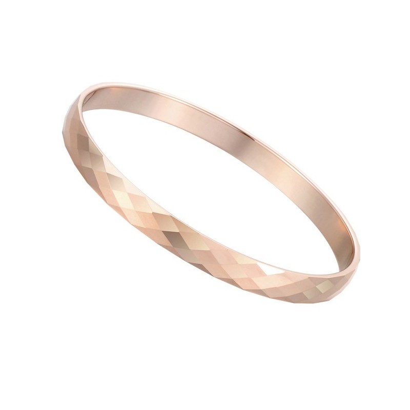 Tungsten Rose Gold High Polish Bangle C892 Tungsten Rose Gold High Polish Bangle C892