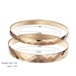 Tungsten Rose Gold High Polish Bangle C892