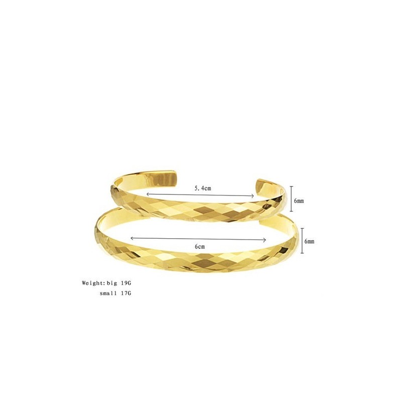 High Polish Tungsten Gold Intricate Multifaceted Design Bracelet Couple Bangles C893 High Polish Tungsten Gold Intricate Multifaceted Design Bracelet Couple Bangles C893
