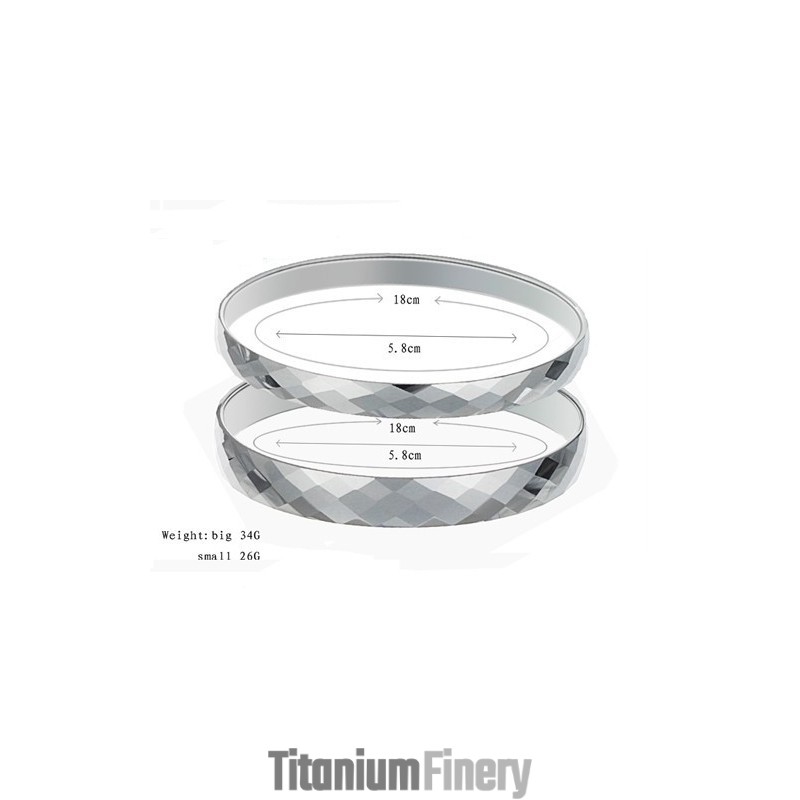 Silver Tungsten High Polish Couple Bangles C890 Silver Tungsten High Polish Couple Bangles C890