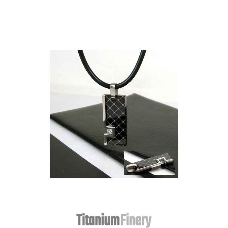 Unique Man Gemstone Pure Titanium Necklace Pendant Gift Unique Man Gemstone Pure Titanium Necklace Pendant Gift