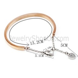Tatanium Bangle Adjustable (Black, Silver, Rose Gold) Bg810