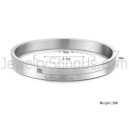 Tatanium "Endless Love" Couple Bangles With Rhinestones C870