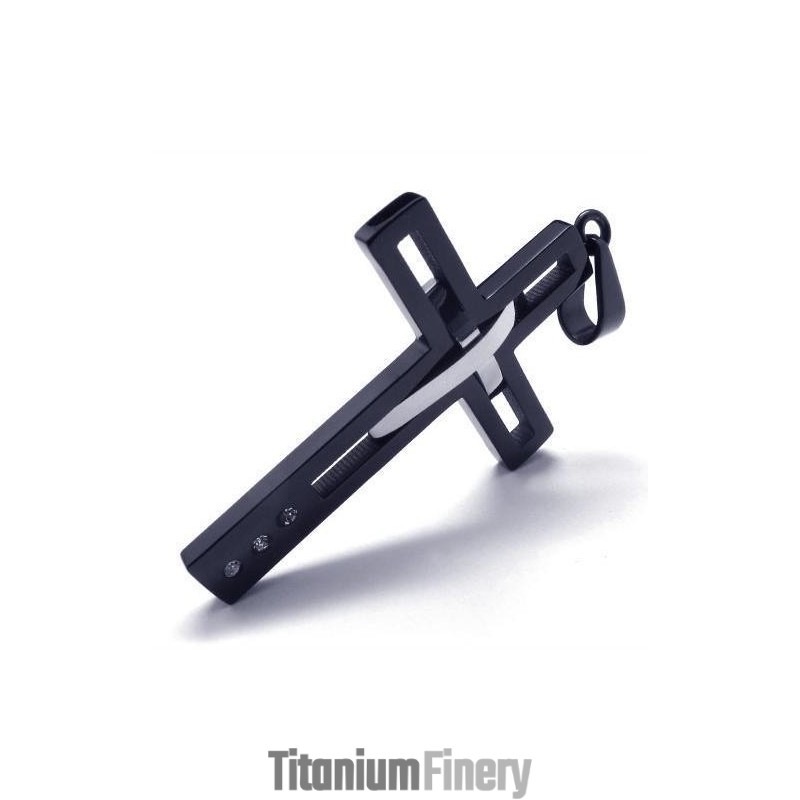 Cool Man Cross S Steel Pendant-Free Chain And Box Cool Man Cross S Steel Pendant-Free Chain And Box