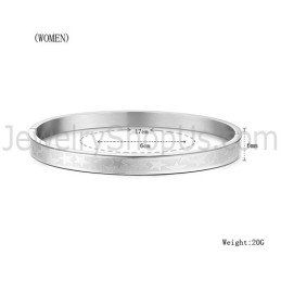 Tatanium Couple Bangles With Stars C863