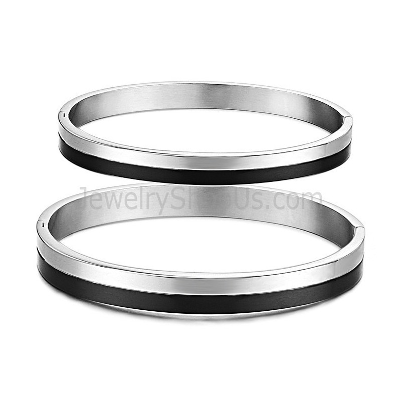 Tatanium Black And Couple Bangles C822 Tatanium Black And Couple Bangles C822