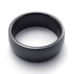 Polished Black Titanium Ring