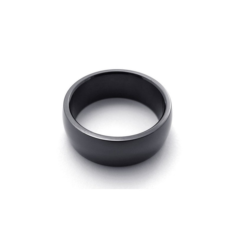 Polished Black Titanium Ring
