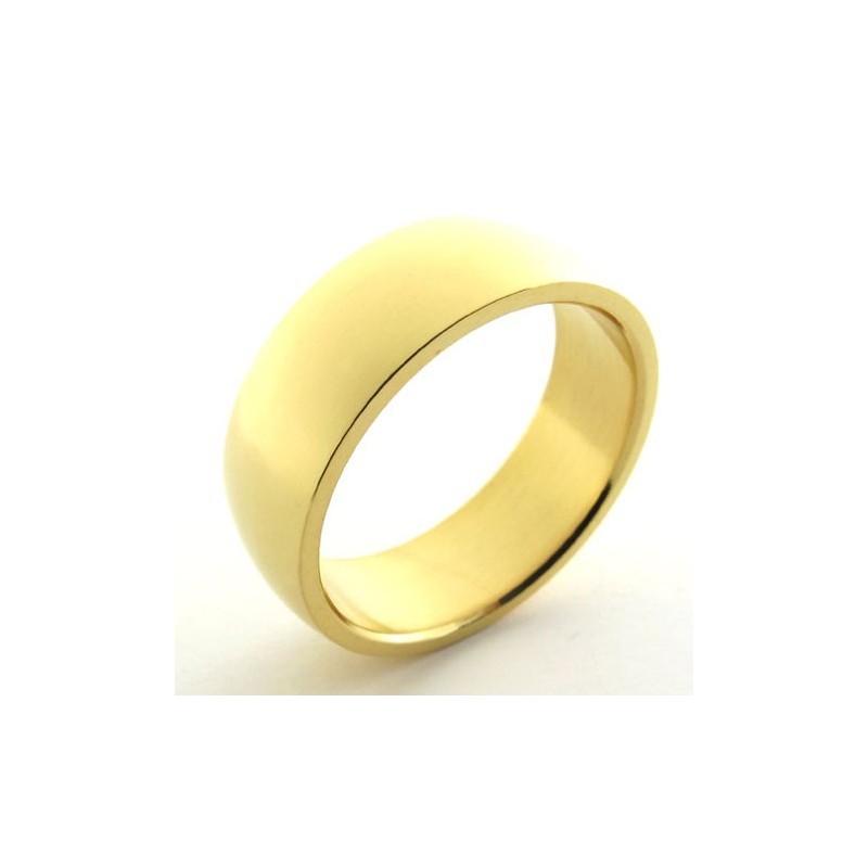 Gold Polished Titanium Ring Gold Polished Titanium Ring