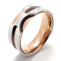 Rose Gold Titanium Ring