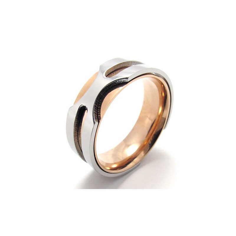 Rose Gold Titanium Ring Rose Gold Titanium Ring