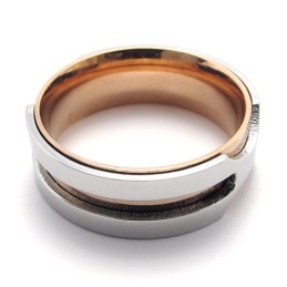 Rose Gold Titanium Ring